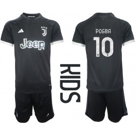 Juventus Paul Pogba #10 Tredje Kläder Barn 2023-24 Kortärmad (+ Korta byxor)